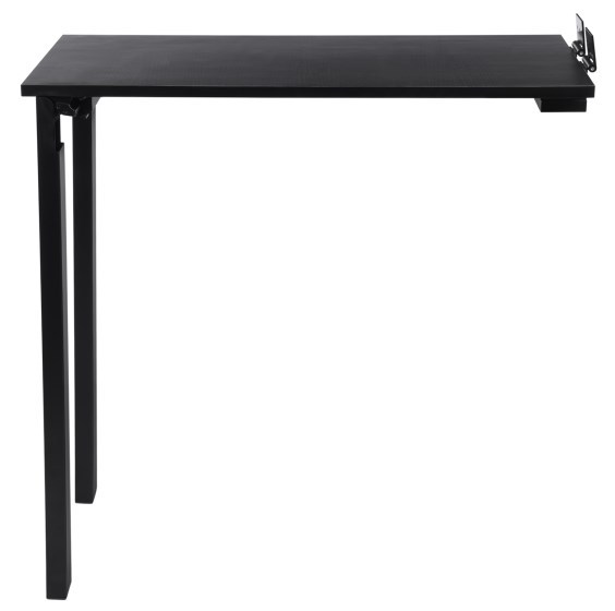 Table à manger pliante 75*40cm, table pliante murale, noire