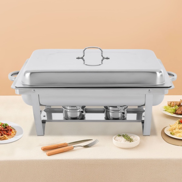 Lot de 3 plats de cuisson 9 l - 3 récipients de conservation au chaud en acier inoxydable