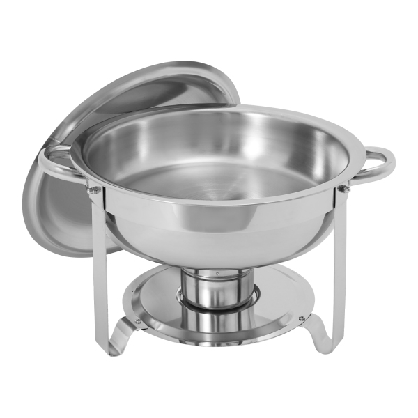 Ensemble de 2 réchauds pour buffet 4,5 L, Ensemble de plats chauffants pour buffet - Argent