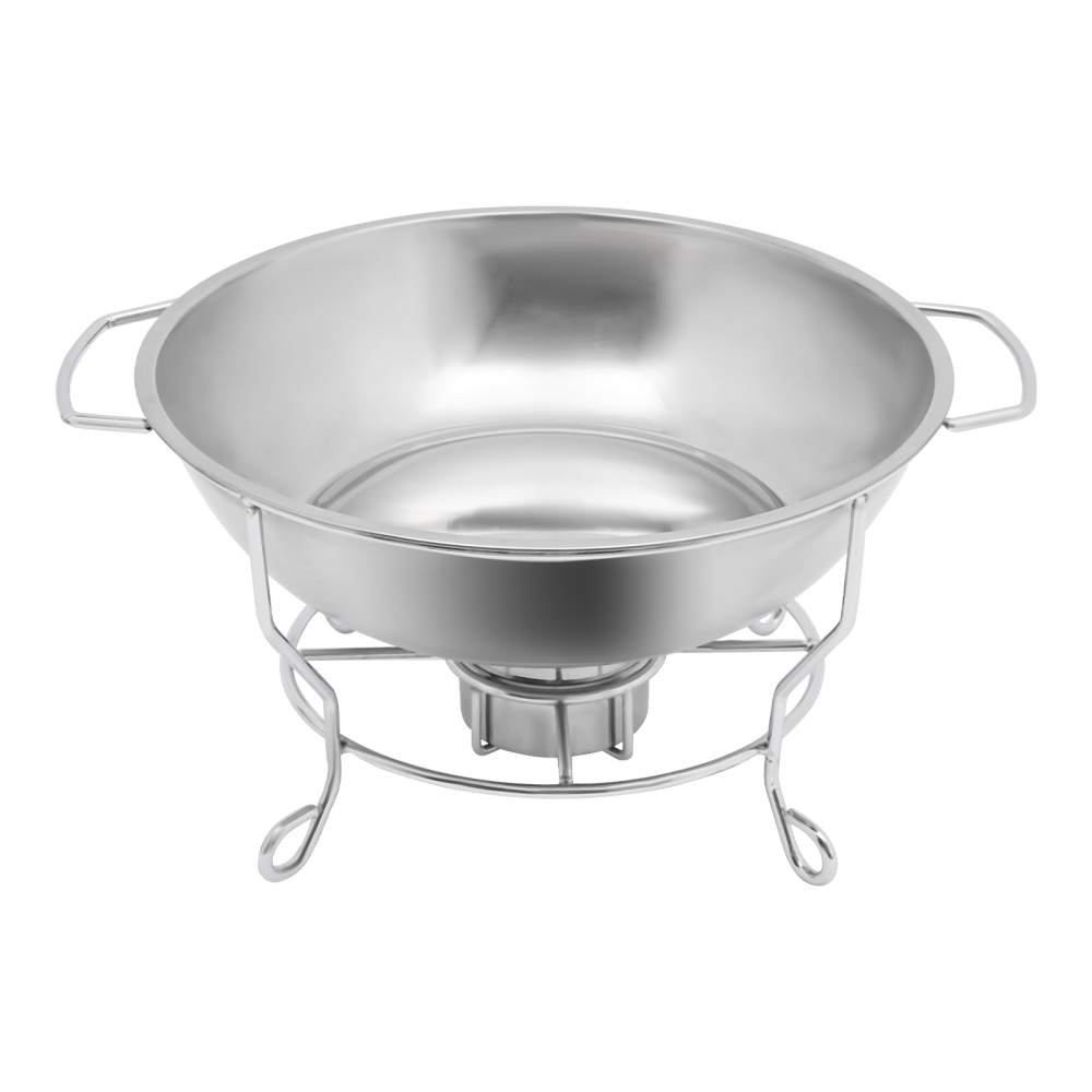 Support de réchaud rond CNCEST, chauffe-plats en acier inoxydable, réchaud rond