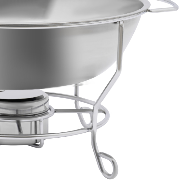 Support de réchaud rond CNCEST, chauffe-plats en acier inoxydable, réchaud rond