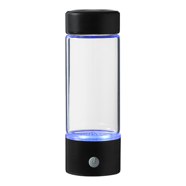 Bouteille génératrice d'eau à l'hydrogène, Bouteille d'eau à l'hydrogène, Amélioration de la santé, Capacité : 420ml, Noir