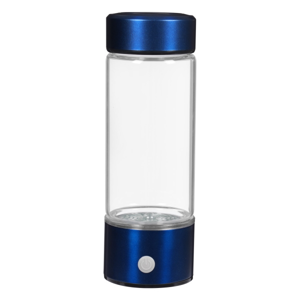 Bouteille génératrice d'eau à l'hydrogène, Bouteille d'eau à l'hydrogène, Bouteille portable, Capacité : 420ml, Bleu