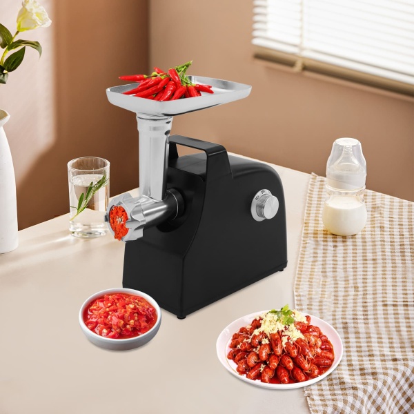 Kit de hachoir à viande multifonctionnel, hachoir à viande électrique avec poignée, pour faire des boulettes de viande, de la sauce à la viande et la saucisse Kit de hachoir à viande multifonctionnel, hachoir à viande électrique avec poignée, pour faire des boulettes de viande, de la sauce à la viande et la saucisse