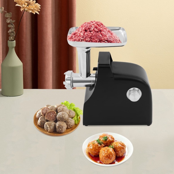 Kit de hachoir à viande multifonctionnel, hachoir à viande électrique avec poignée, pour faire des boulettes de viande, de la sauce à la viande et la saucisse