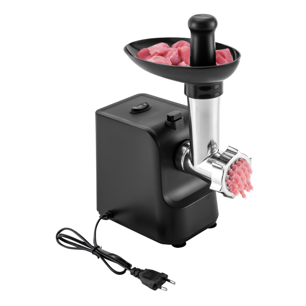Hachoir à viande électrique 1000W, avec accessoires pour saucisses, noir Hachoir à viande électrique 1000W, avec accessoires pour saucisses, noir