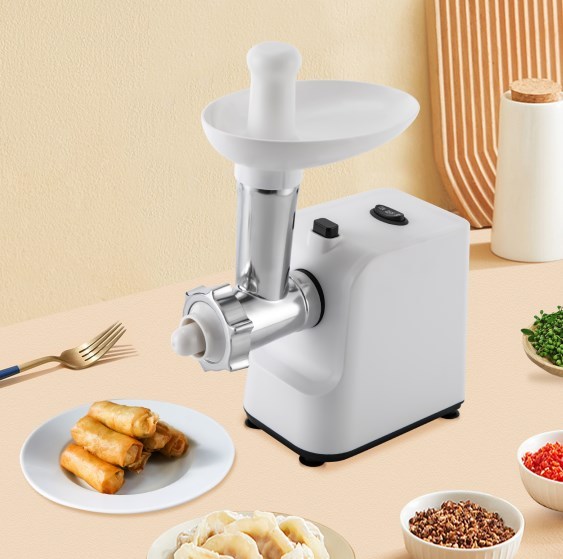 Hachoir à viande électrique Multi hachoir à viande 3 plaques hachoir à viande avec accessoires 1000 W (blanc) Hachoir à viande électrique Multi hachoir à viande 3 plaques hachoir à viande avec accessoires 1000 W (blanc)
