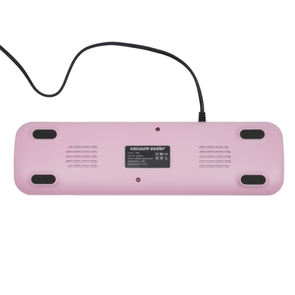 Machine à sceller sous vide 100 W, trois méthodes de scellage, 10 sacs scellables gratuits - rose