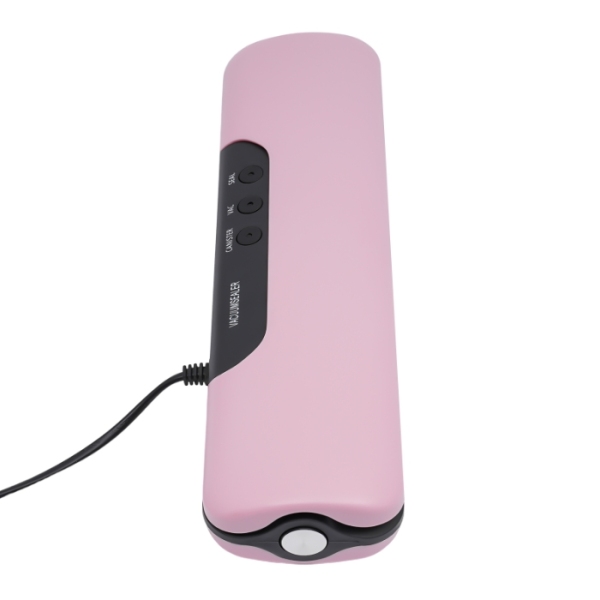 Machine à sceller sous vide 100 W, trois méthodes de scellage, 10 sacs scellables gratuits - rose