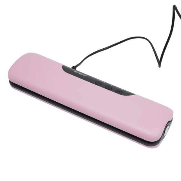 Machine à sceller sous vide 100 W, trois méthodes de scellage, 10 sacs scellables gratuits - rose