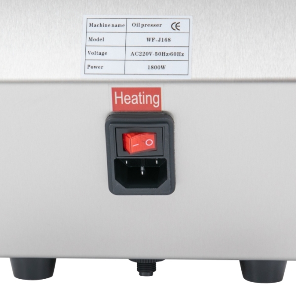 Broyeur électrique en acier inoxydable 1800W, Double pression chaude et froide, adapté aux graines d'arachide et de tournesol