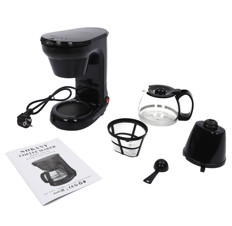 Machine à café, petite machine à café filtre, Cafetière à expresso 220V