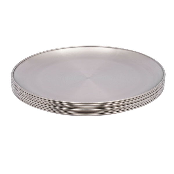 Moules à Pizza 8 pièces, moules à Pizza en acier inoxydable, plateau à Pizza rond pour ustensiles de cuisson Moules à Pizza 8 pièces, moules à Pizza en acier inoxydable, plateau à Pizza rond pour ustensiles de cuisson