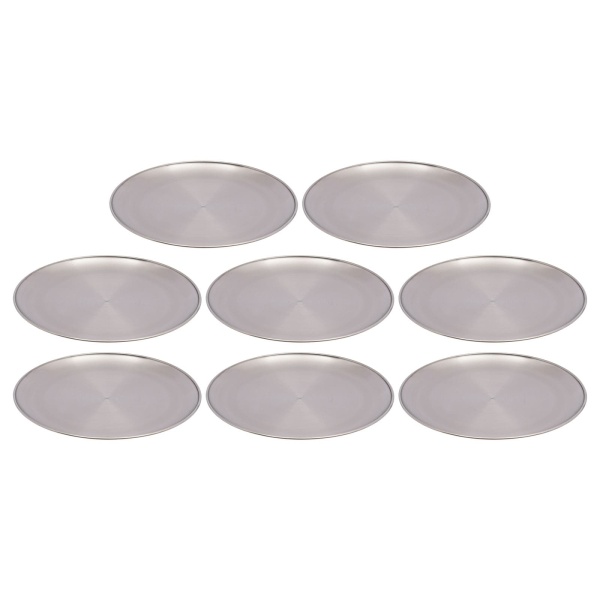 Moules à Pizza 8 pièces, moules à Pizza en acier inoxydable, plateau à Pizza rond pour ustensiles de cuisson Moules à Pizza 8 pièces, moules à Pizza en acier inoxydable, plateau à Pizza rond pour ustensiles de cuisson