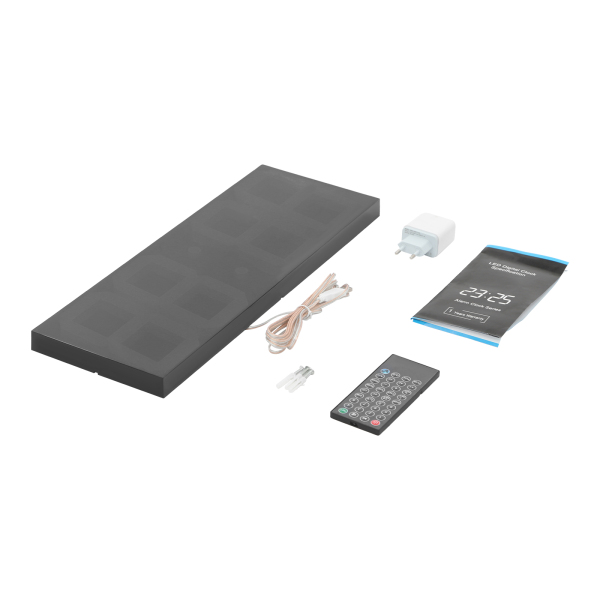 Horloge numérique LED, horloge murale LED, horloge numérique LED avec télécommande pour salons, bureaux - Police blanche chaude Horloge numérique LED, horloge murale LED, horloge numérique LED avec télécommande pour salons, bureaux - Police blanche chaude