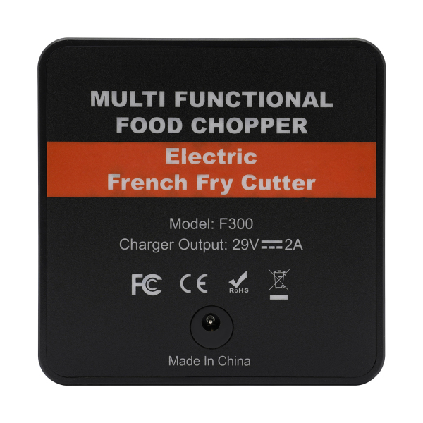 Coupeur de chips, coupeur de pommes de terre électrique, coupeur de frites électrique(Argent)