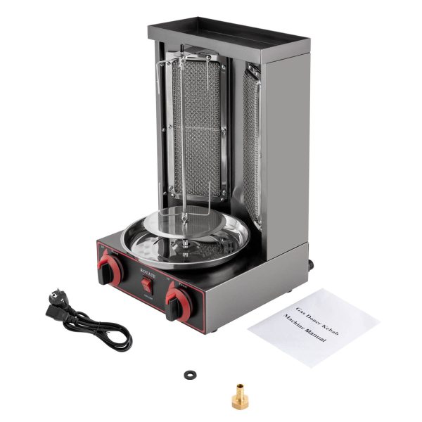 Machine à kebab électrique LPG Kebab avec interrupteur de réglage de la température 3000 W 220 V