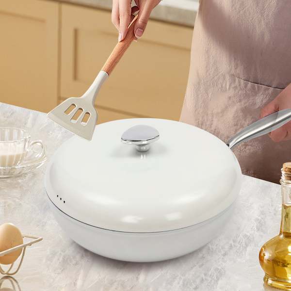 Poêle à frire antiadhésive, poêle à frire avec couvercle, poêle de cuisson Poêle à frire antiadhésive, poêle à frire avec couvercle, poêle de cuisson