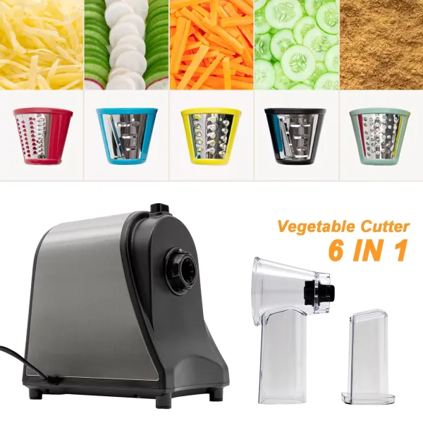 Râpe à fromage électrique, trancheuse électrique professionnelle, trancheuse à disque électrique professionnelle, coupe-légumes électrique