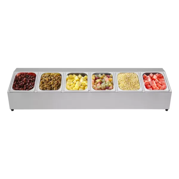 Lot de 6 boîtes à épices en acier inoxydable Lot de 6 boîtes à épices en acier inoxydable
