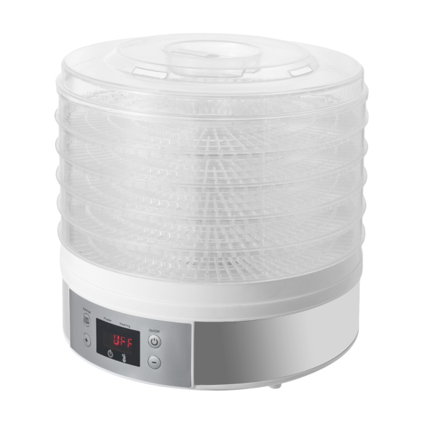 Déshydrateur alimentaire grande capacité de 5 niveaux peut sécher à l'air une variété de légumes Fruits herbes fleurs herbes argent norme ue Déshydrateur alimentaire grande capacité de 5 niveaux peut sécher à l'air une variété de légumes Fruits herbes fleurs herbes argent norme ue