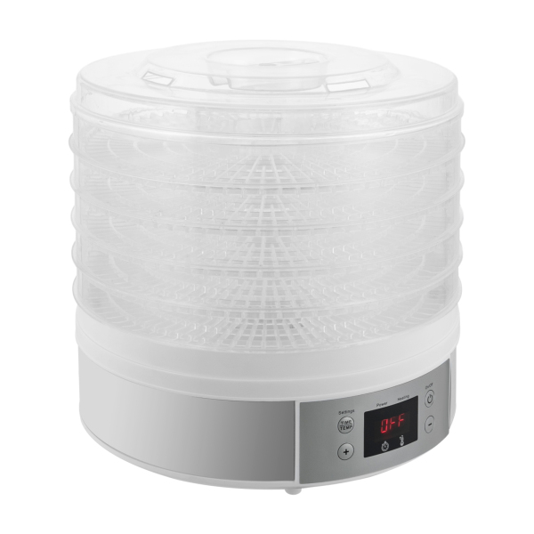 Déshydrateur alimentaire grande capacité de 5 niveaux peut sécher à l'air une variété de légumes Fruits herbes fleurs herbes argent norme ue