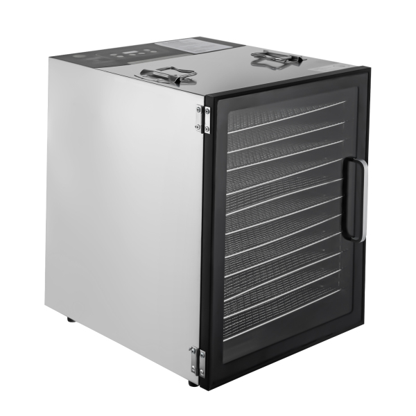 Déshydrateur alimentaire 12 plateaux en acier inoxydable, avec minuterie réglable et contrôle de la température, prise US Déshydrateur alimentaire 12 plateaux en acier inoxydable, avec minuterie réglable et contrôle de la température, prise US
