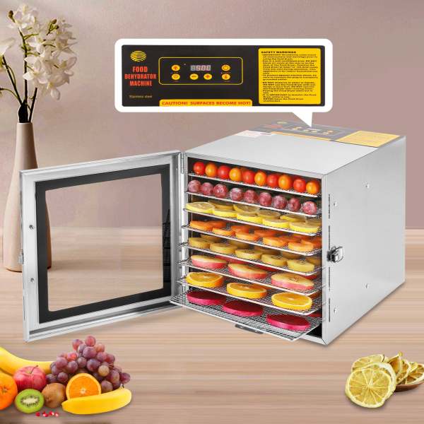 Déshydrateur alimentaire en acier inoxydable pour température alimentaire réglable Déshydrateur alimentaire en acier inoxydable pour température alimentaire réglable