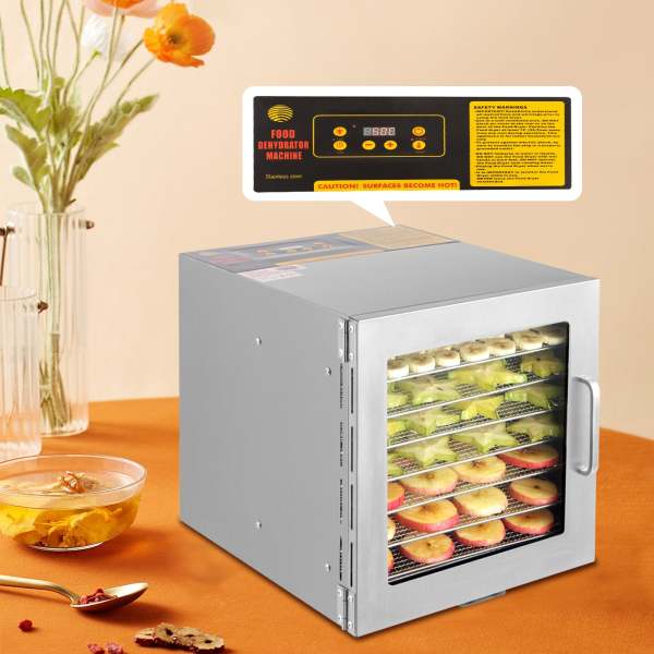 Déshydrateur alimentaire en acier inoxydable pour température alimentaire réglable