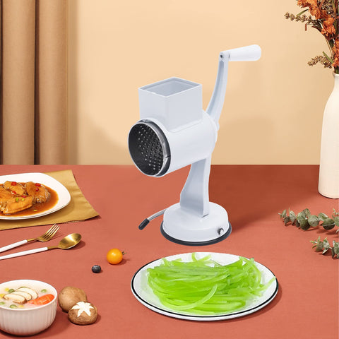 Coupe-légumes manuel avec 5 feuilles de tambour en acier inoxydable