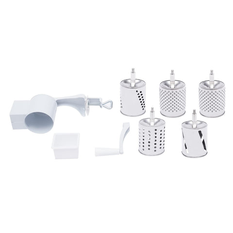 Râpe à tambour manuelle en acier inoxydable avec 5 lames
