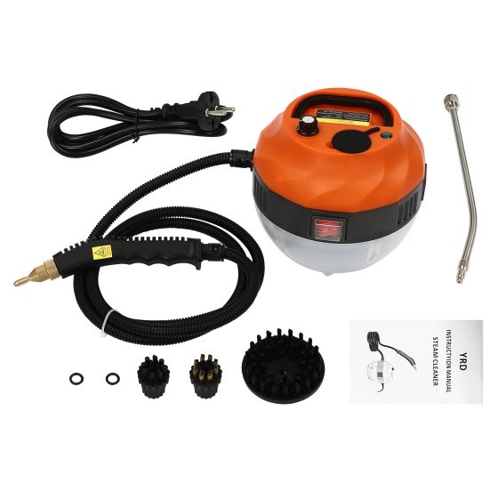Nettoyeur vapeur, 1600 W, nettoyeur vapeur haute pression, nettoyeur vapeur voiture, 6 vitesses, réglable, Orange Nettoyeur vapeur, 1600 W, nettoyeur vapeur haute pression, nettoyeur vapeur voiture, 6 vitesses, réglable, Orange