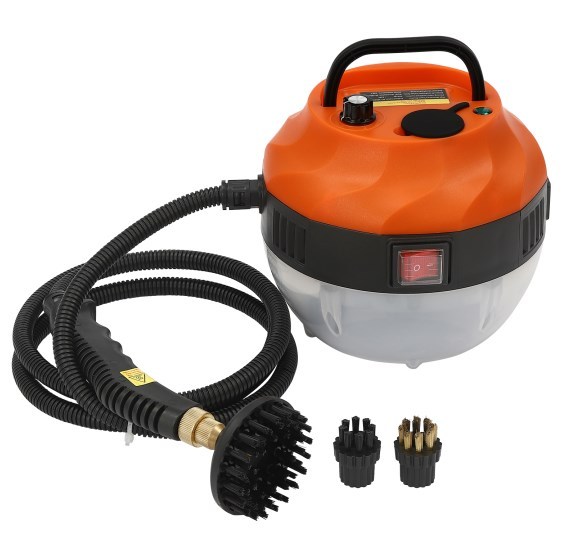 Nettoyeur vapeur, 1600 W, nettoyeur vapeur haute pression, nettoyeur vapeur voiture, 6 vitesses, réglable, Orange