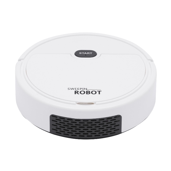 Robot de balayage 220 V, aspirateur robot 3 en 1, adapté aux sols durs, tapis, poils d'animaux, blanc
