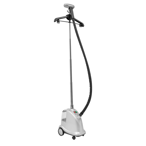 Défroisseur à vapeur sur pied avec roulettes, Trois vitesses, Hauteur réglable, 2200 W, Température de vapeur : 99℃, Argent