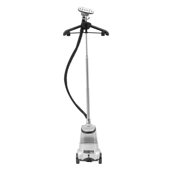 Défroisseur à vapeur sur pied avec roulettes, Trois vitesses, Hauteur réglable, 2200 W, Température de vapeur : 99℃, Argent