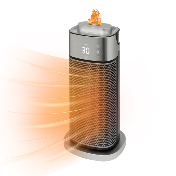 Chauffage électrique portable, chauffage électrique avec minuterie, chauffage d'intérieur avec humidification de l'air