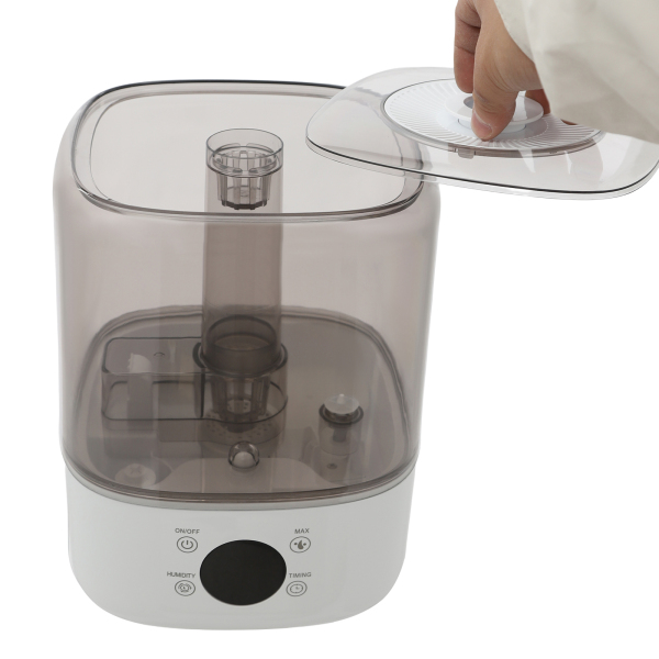 Humidificateur, humidificateur à remplissage par le haut, humidificateur intelligent pour chambres, chambres d'enfants, salles de yoga - Blanc