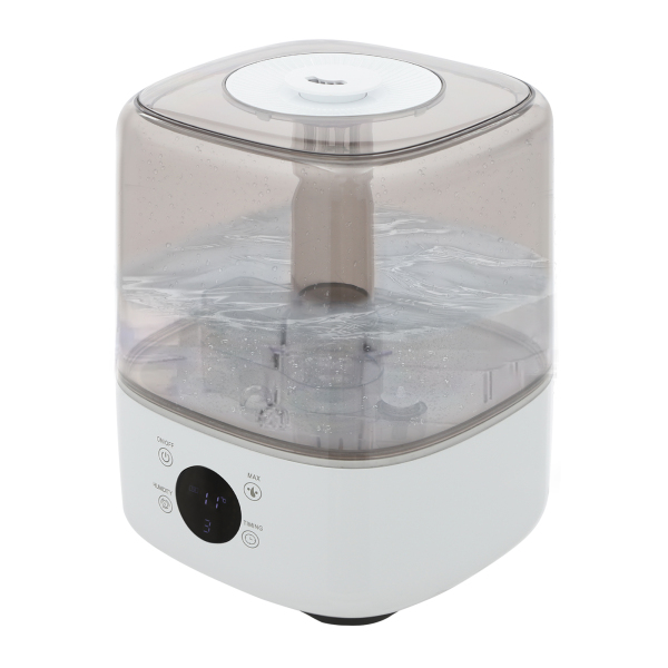 Humidificateur, humidificateur à remplissage par le haut, humidificateur intelligent pour chambres, chambres d'enfants, salles de yoga - Blanc