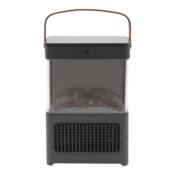 Cheminée de simulation 3D, chauffage, chauffage, avec télécommande, pour pièce, chambre à coucher (noir)