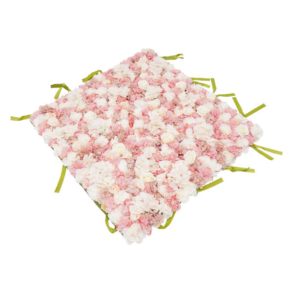 Panneaux muraux de fleurs artificielles en soie, fond de mur de fleurs artificielles, vert, blanc et rose, rose, dahlia et hortensias Panneaux muraux de fleurs artificielles en soie, fond de mur de fleurs artificielles, vert, blanc et rose, rose, dahlia et hortensias