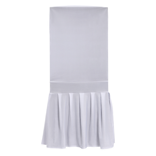 30 pièces housses de chaise avec jupe housse de chaise extensible de mariage housses de chaise extensibles avec jupe utilisées pour les banquets de mariage