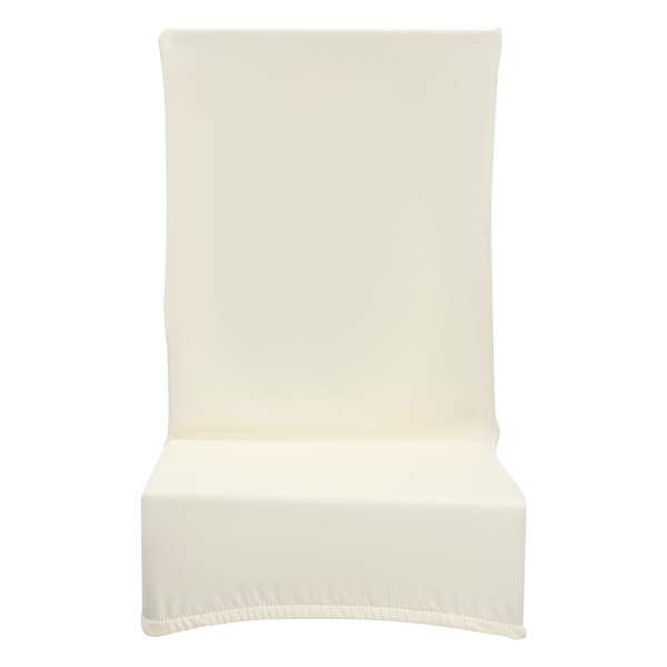 Lot de 6 housses de chaise - En cuir synthétique - Extensible - Amovibles - imperméables, résistantes à l'huile et aux taches (beige)