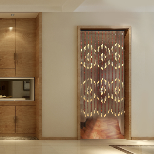 Rideau de porte en perles de bois naturel 90 x 175 cm, perles de porte, rideaux décoratifs pour porte d'entrée, perles de rideau de porte beiges et marron Rideau de porte en perles de bois naturel 90 x 175 cm, perles de porte, rideaux décoratifs pour porte d'entrée, perles de rideau de porte beiges et marron