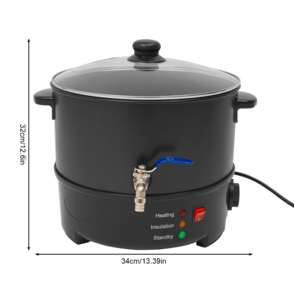 Pot de fusion de cire de type E 8L, machine de fusion de cire en acier inoxydable de grande capacité Pot de fusion de cire de type E 8L, machine de fusion de cire en acier inoxydable de grande capacité