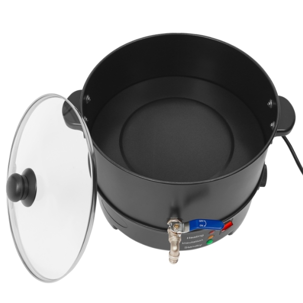 Pot de fusion de cire de type E 8L, machine de fusion de cire en acier inoxydable de grande capacité