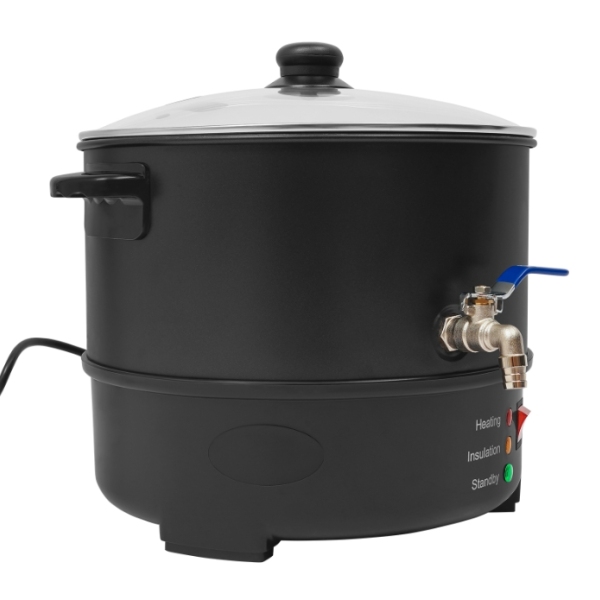 Pot de fusion de cire de type E 8L, machine de fusion de cire en acier inoxydable de grande capacité