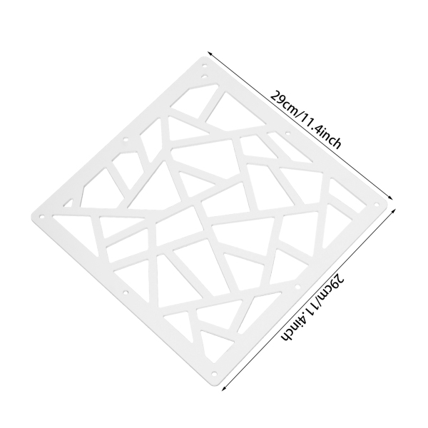 Lot de 24 cloisons de séparation à suspendre 29 x 29 cm, panneaux muraux décoratifs, panneaux de séparation creux