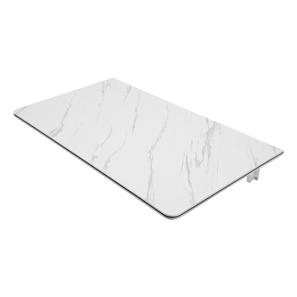Table pliante murale  90x50cm  Bureau mural pliant blanc