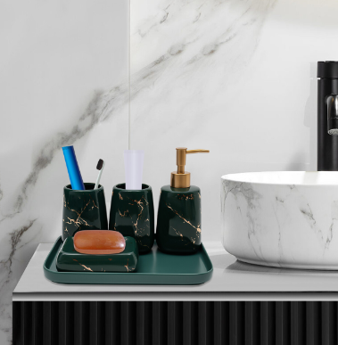 Ensembles de salle de bain en céramique, ensembles d'accessoires de salle de bain modernes et luxueux, échantillons d'ensembles de salle de bain en céramique Ensembles de salle de bain en céramique, ensembles d'accessoires de salle de bain modernes et luxueux, échantillons d'ensembles de salle de bain en céramique